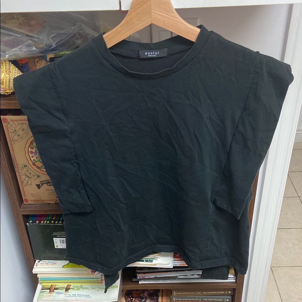 Eyeful Korean Design Unique Black Shirt